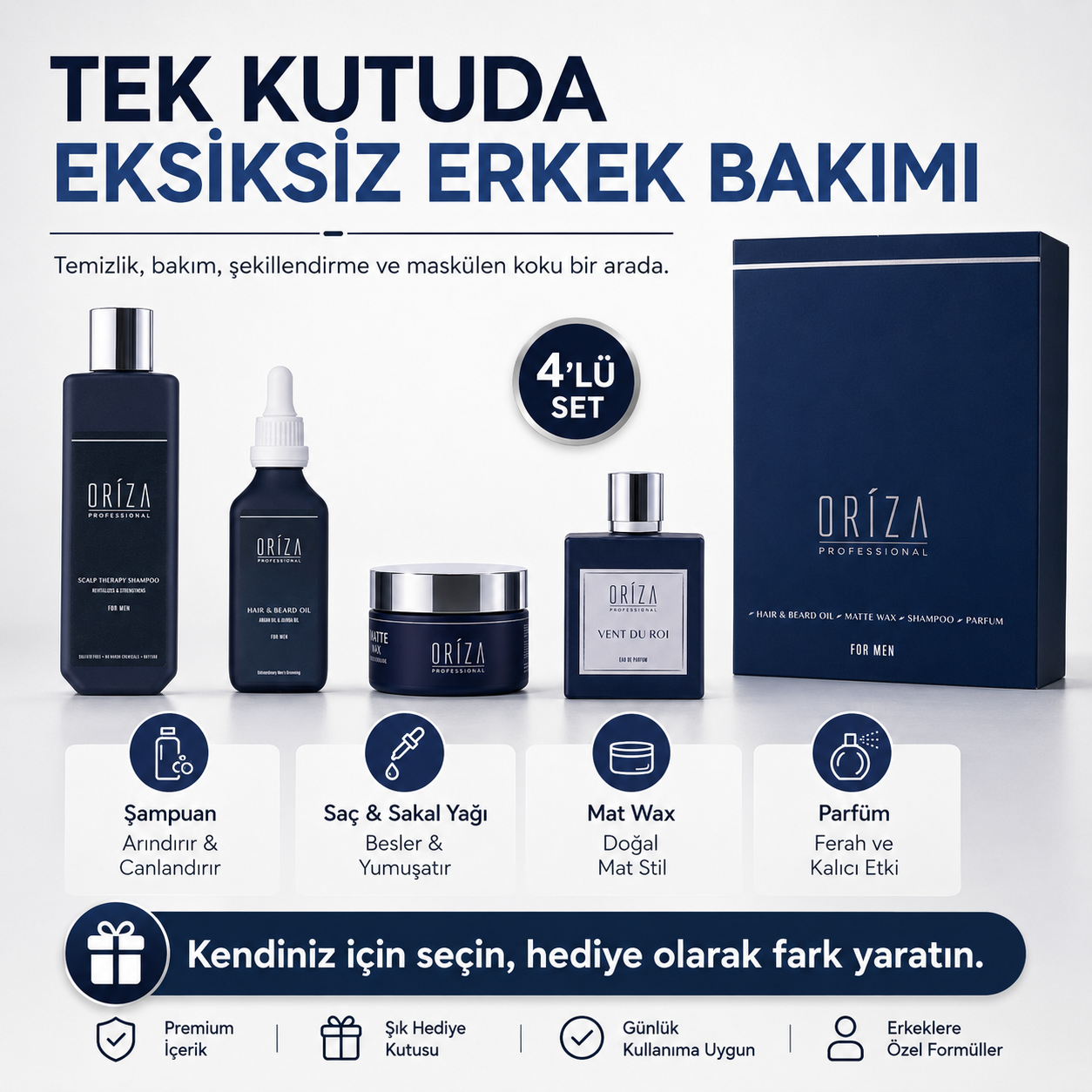 Oriza Erkek Bakım Seti görsel