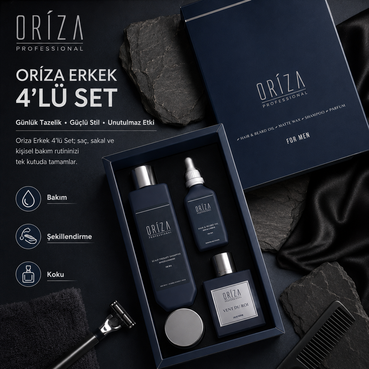 Oriza Erkek Bakım Seti görsel