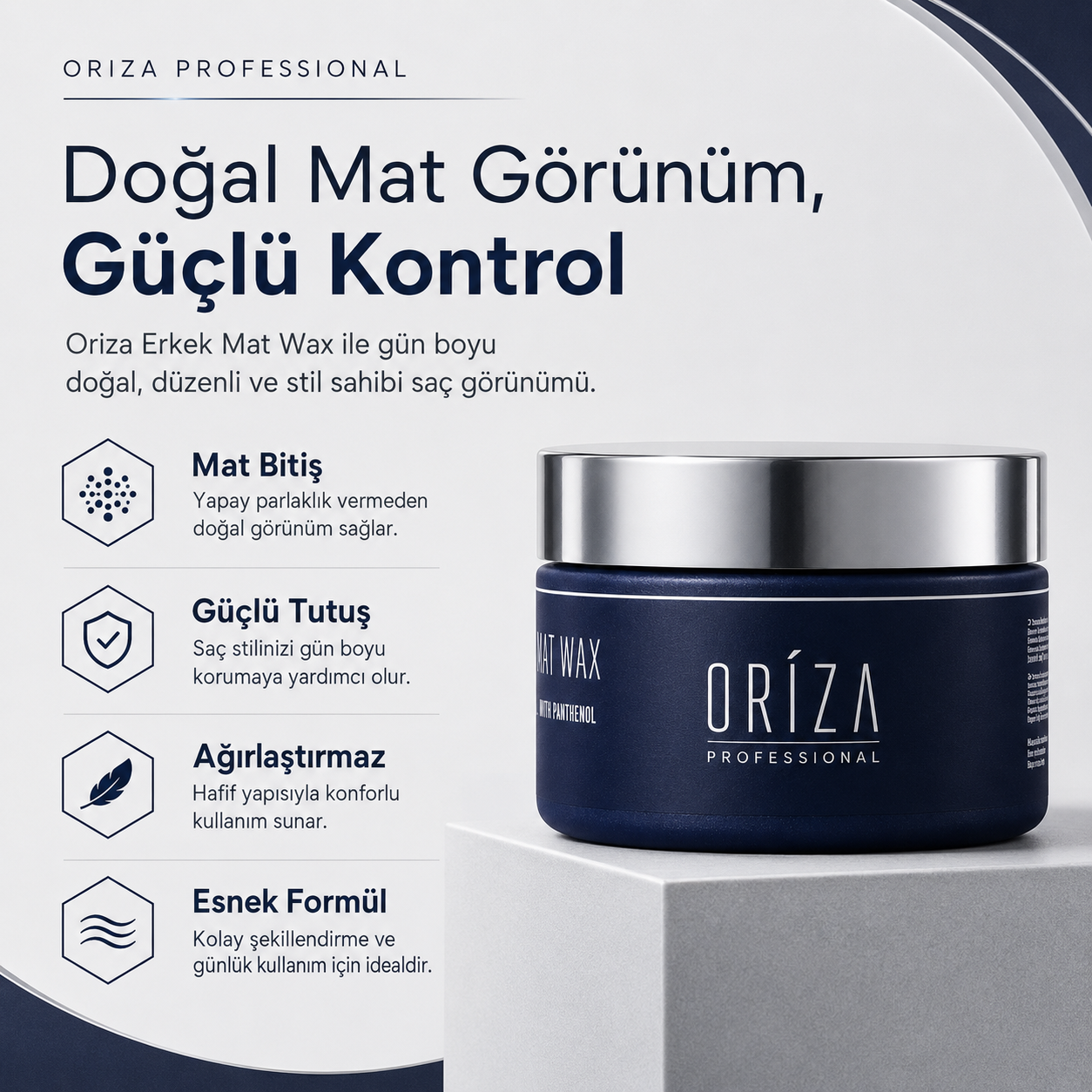Oriza Erkek Mat Wax görsel