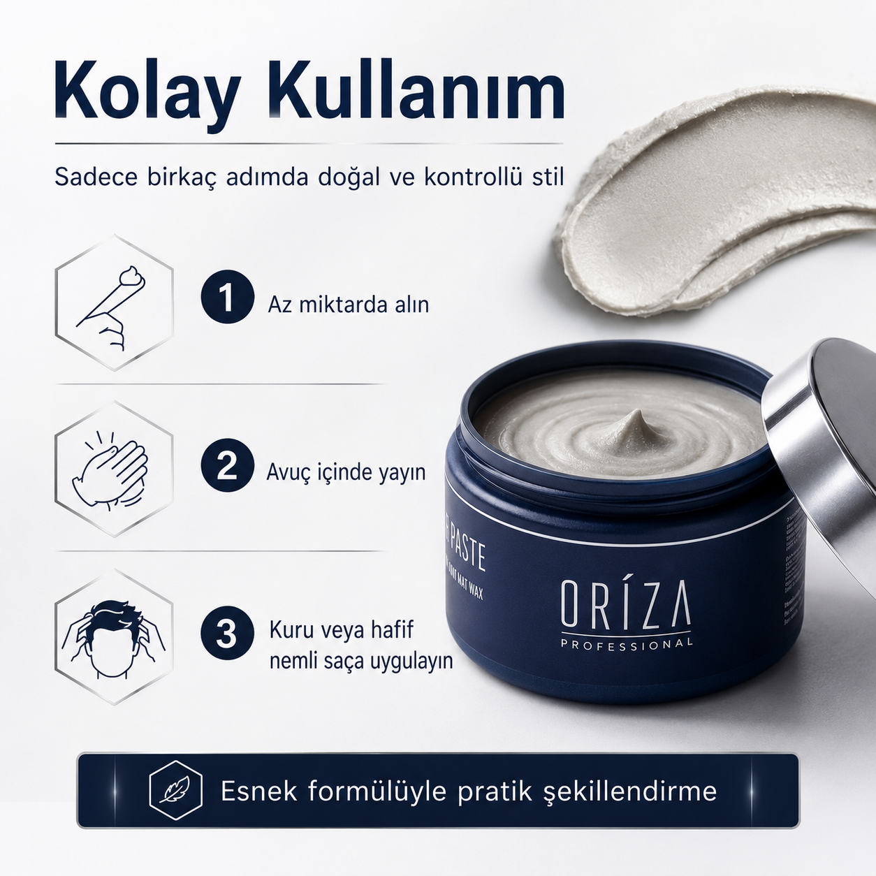 Oriza Erkek Mat Wax görsel