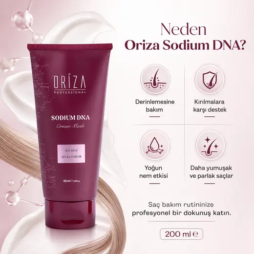 Oriza Sodium DNA Saç Kremi / Mask görsel 7