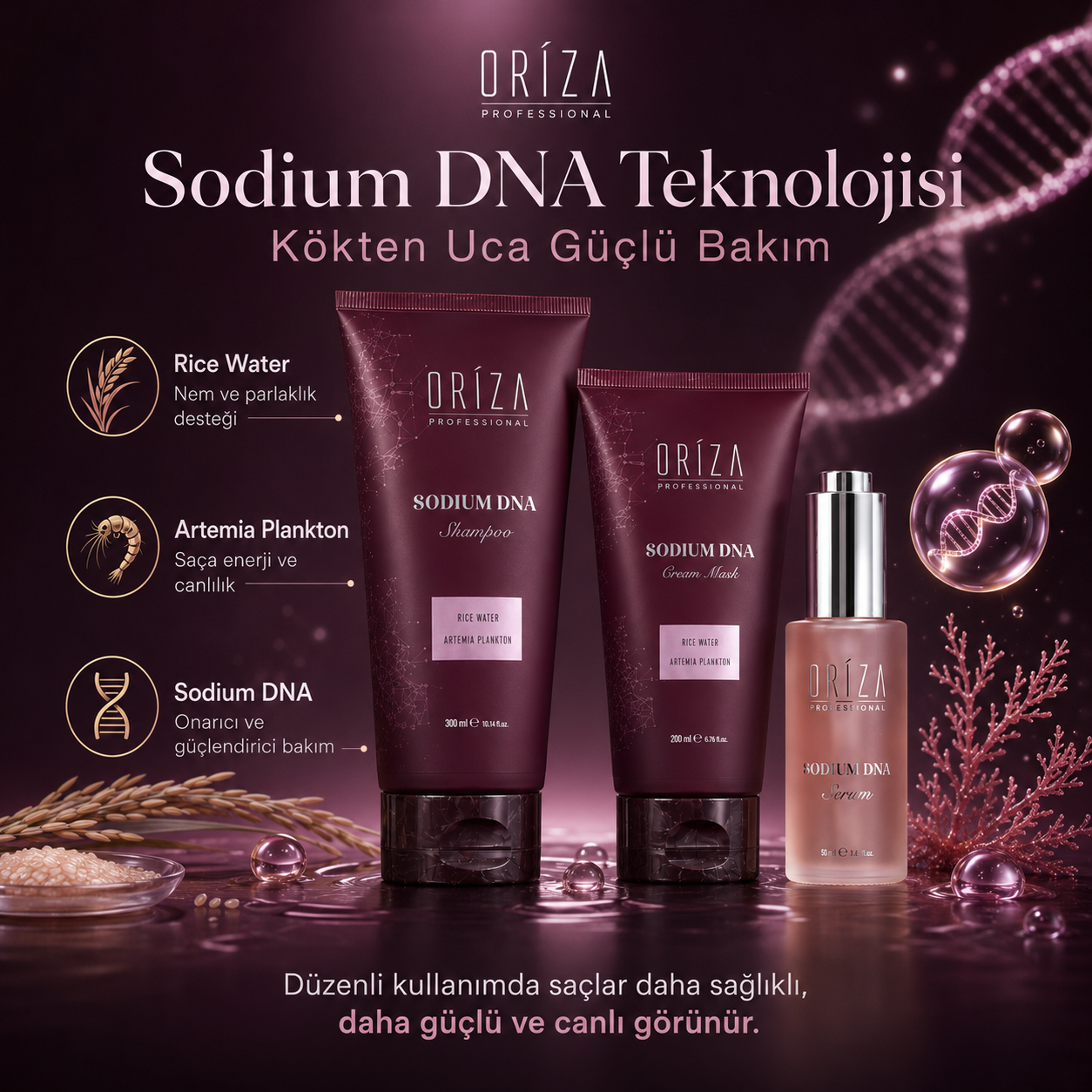Oriza Sodium DNA 3'lü Set görsel