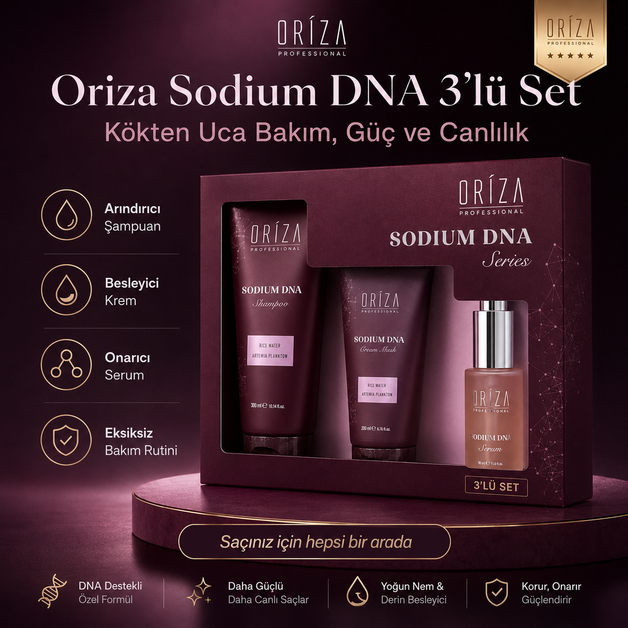 Oriza Sodium DNA 3'lü Set