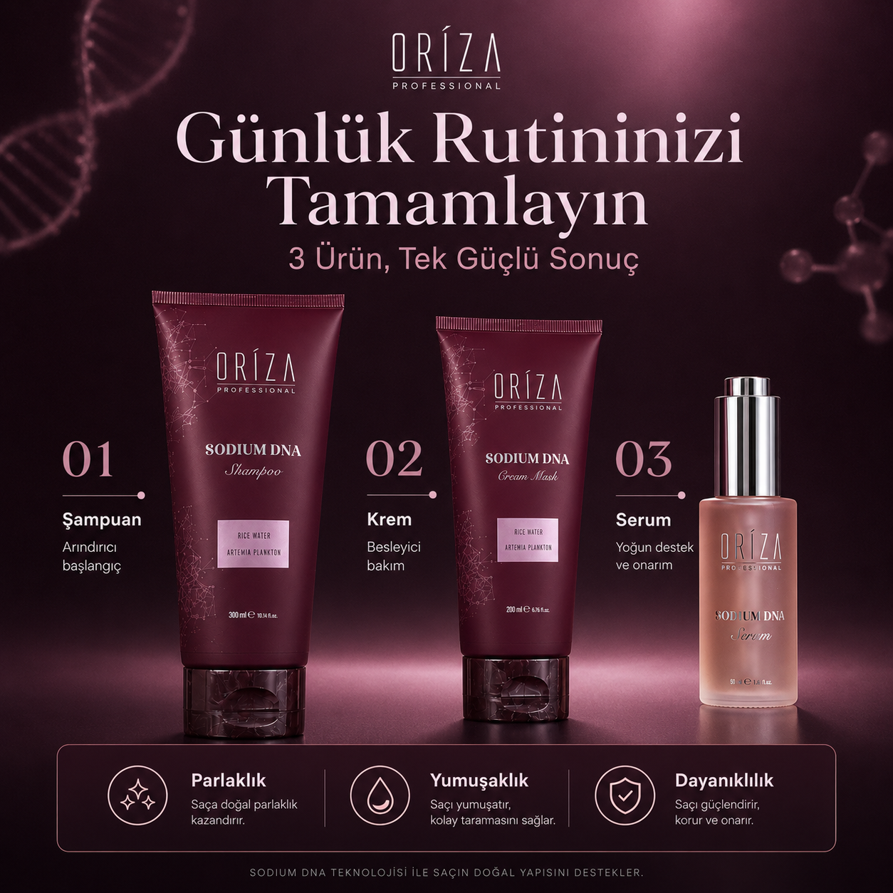 Oriza Sodium DNA 3'lü Set görsel