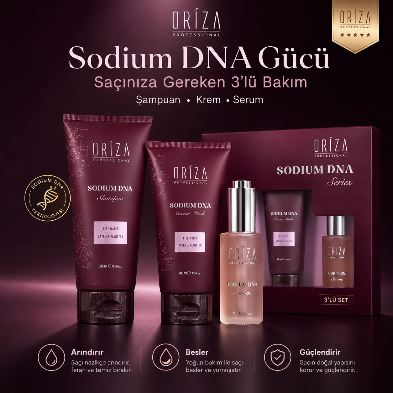 Oriza Sodium DNA 3'lü Set görsel